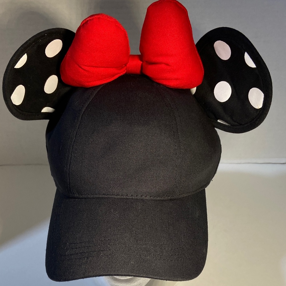 Disney Minnie Mouse Cap with Red Bow and Black Ears-Authentic Disney parks Adult